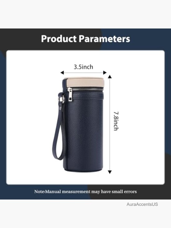 3 Slot Eyeglass Case Leather Sunglasses Storage Box Organizer main image 5